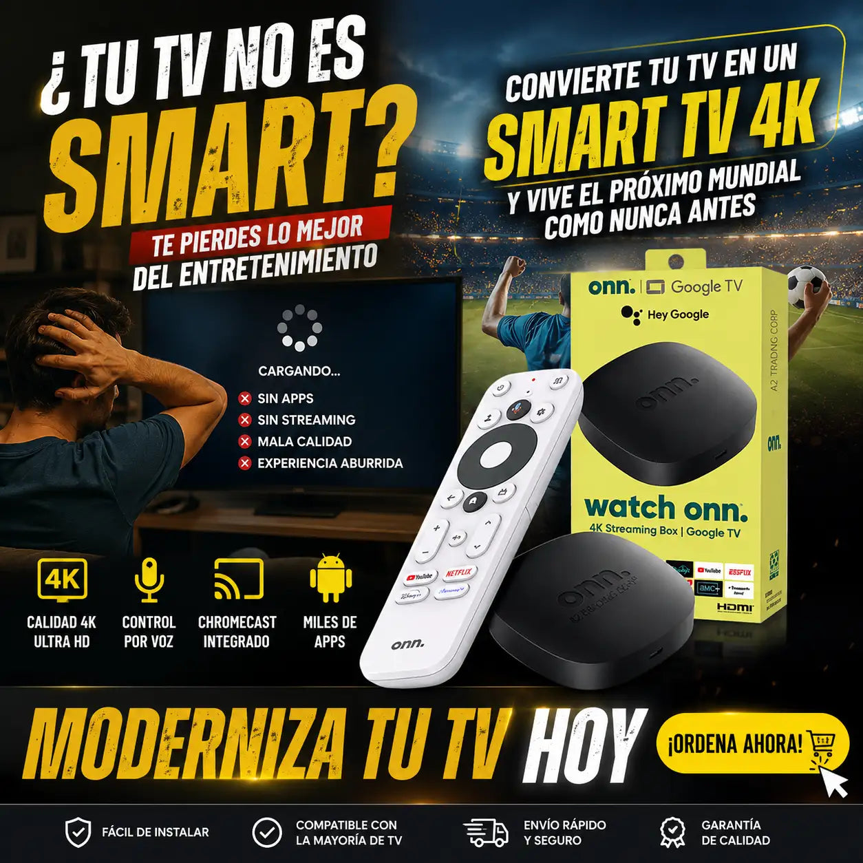 CONVERTIDOR DE TV A SMART TV: Moderniza tu TV!
