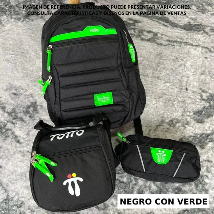 Morral Escolar Totto 3x1