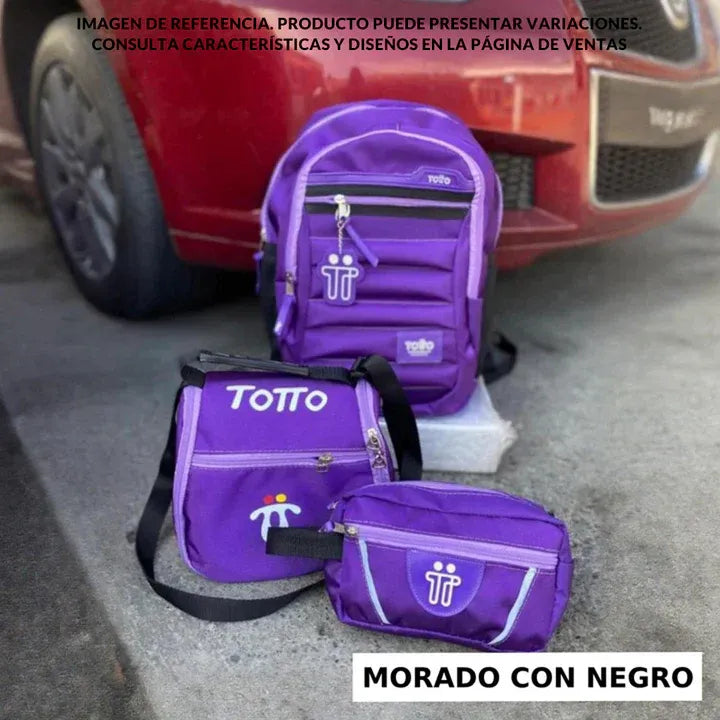 Morral Escolar Totto 3x1