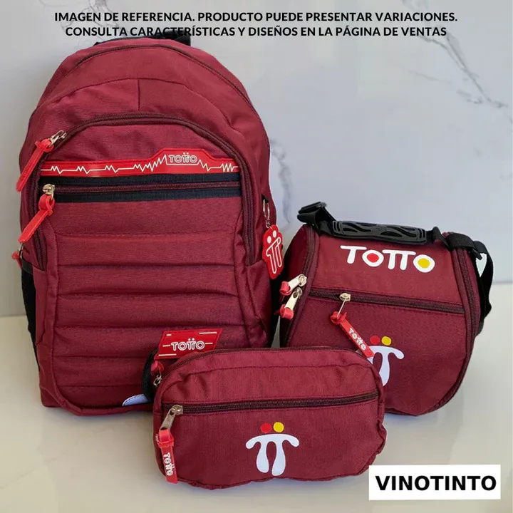 Morral Escolar Totto 3x1