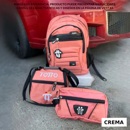 Morral Escolar Totto 3x1