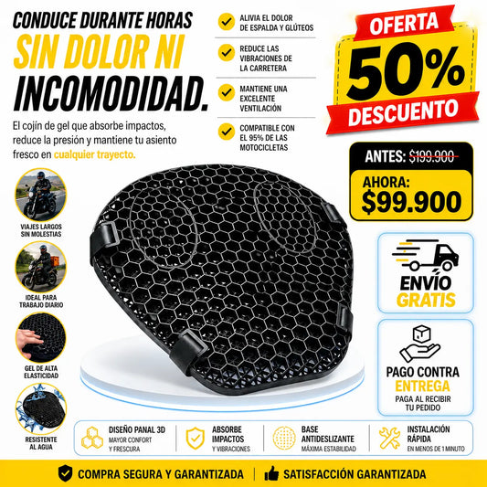 COJIN MOTO: COMODIDAD Y CONFORT