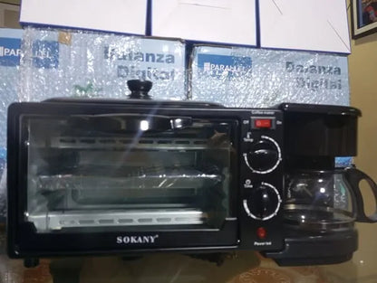 Horno practico  3 en 1