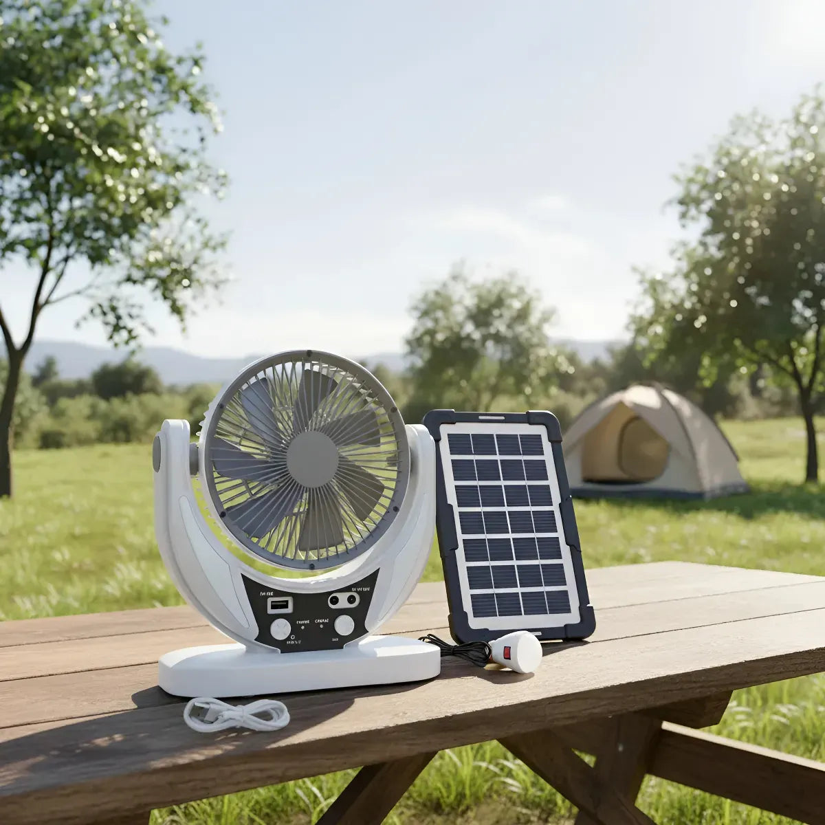 Ventilador Solar Recargable Original