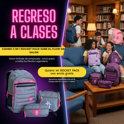 Morral Escolar Totto 3x1