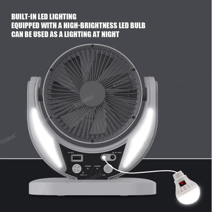 Ventilador Solar Recargable Original